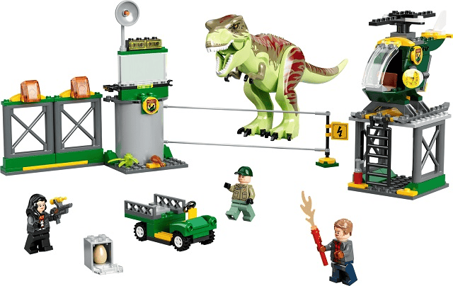 lego jurassic world la fuga del t. rex