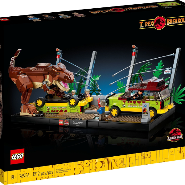 lego jurassic wolrd fuga del tirannosauro