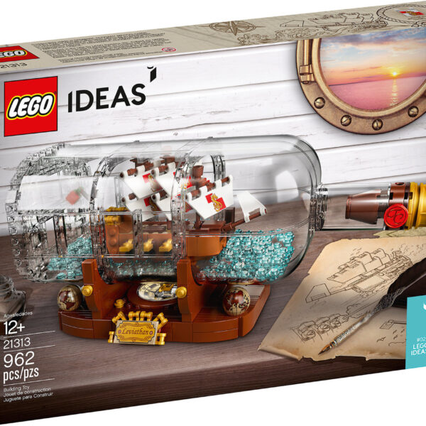 lego ideas nave in bottiglia