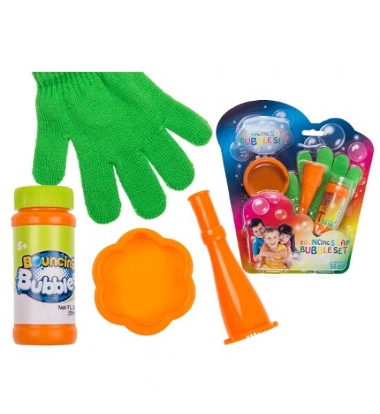 set bolle di sapone rimbalzine
