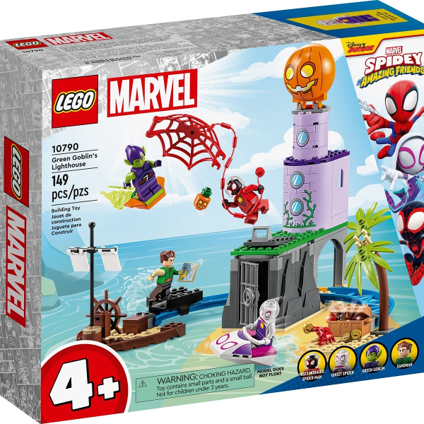 lego marvel team spidey al faro del goblin