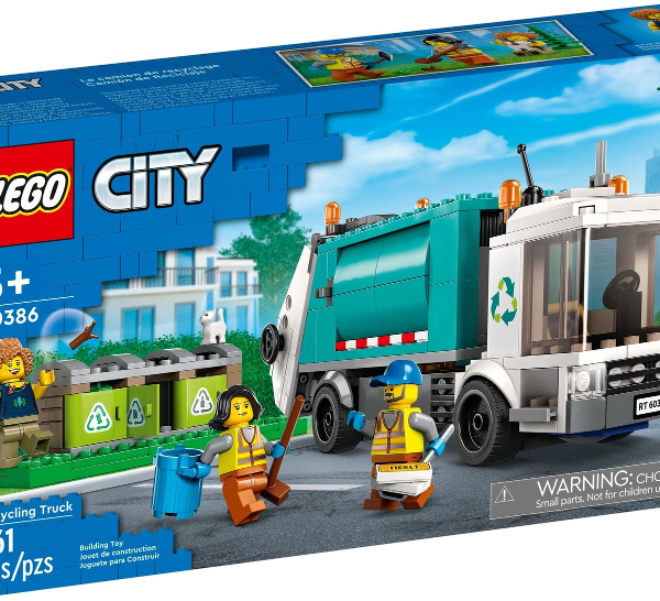 lego city camion per il riciclaggio dei rifiuti