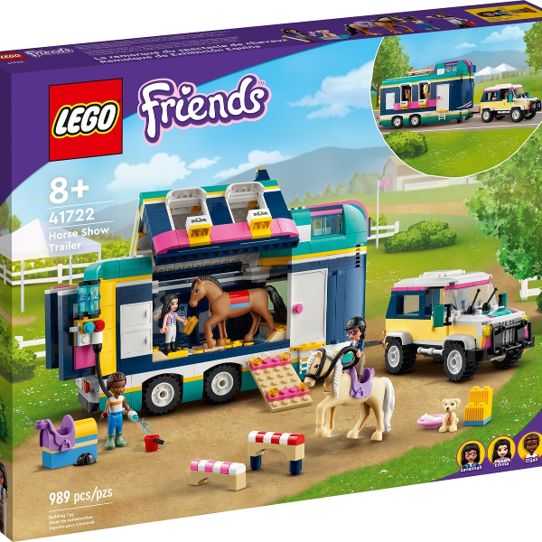 lego friends rimorchio per spettacolo equestre