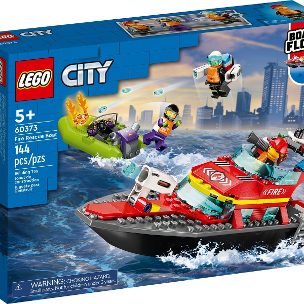 lego city barca di soccorso antincendio