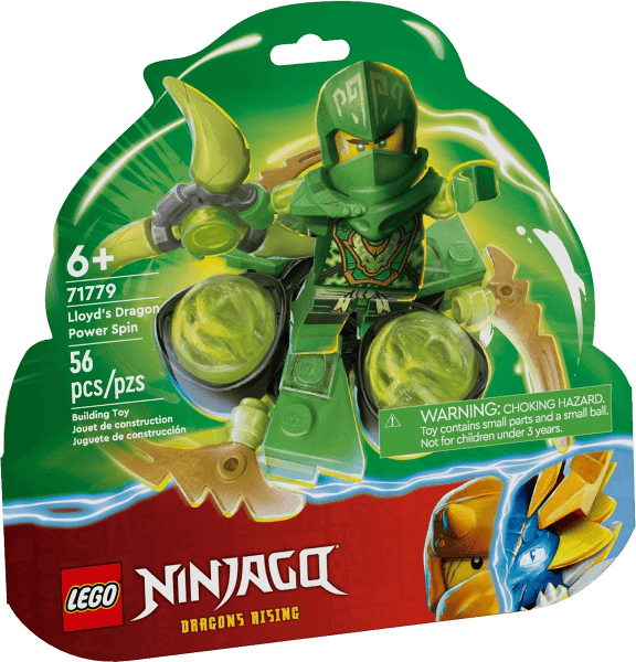 lego ninjago spin power dragon di lloyd