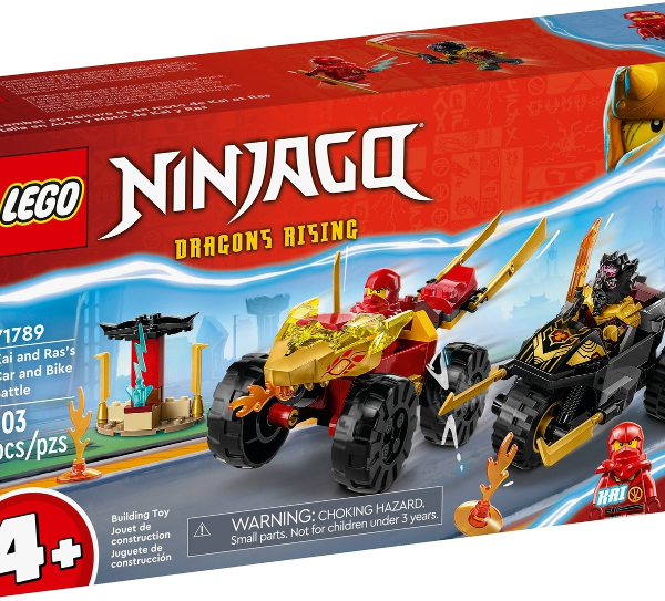 lego ninjago battaglia su auto e moto di kai e ras