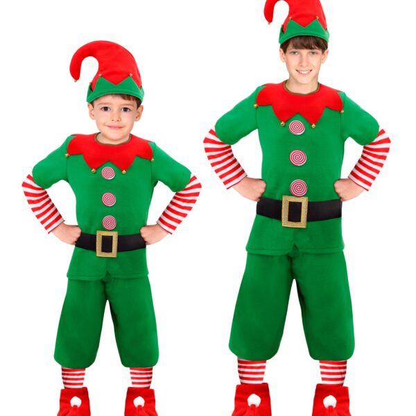 costume da elfo aiutante di babbo natale
