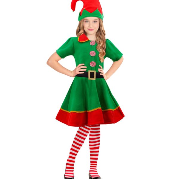 costume da elfo aiutante di babbo natale