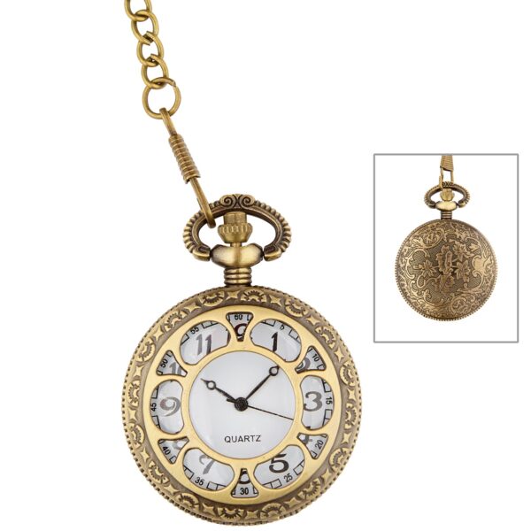 orologio cipolla da tasca con catena