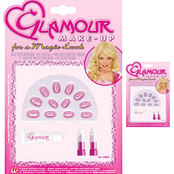 set rossetti e unghie gel rosa