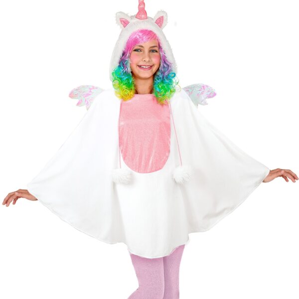 poncho da unicorno con cappuccio