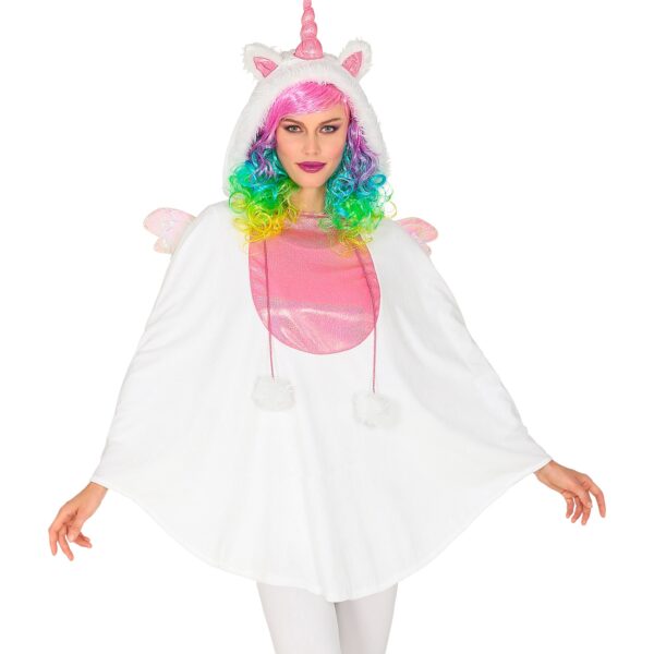 poncho da unicorno con cappuccio