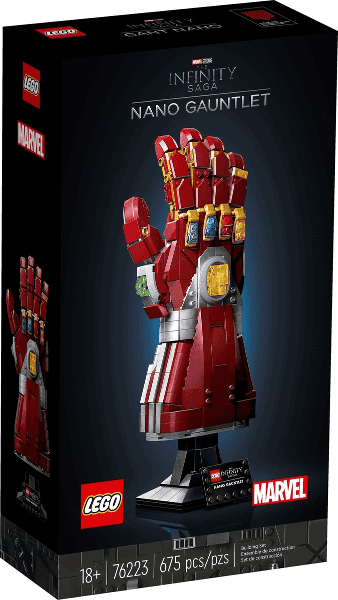 lego marvel guanto dell'infinito di iron man