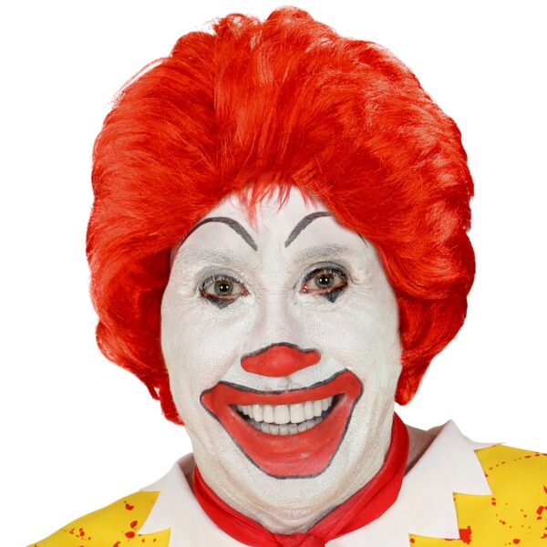 parrucca rossa da clown ronald