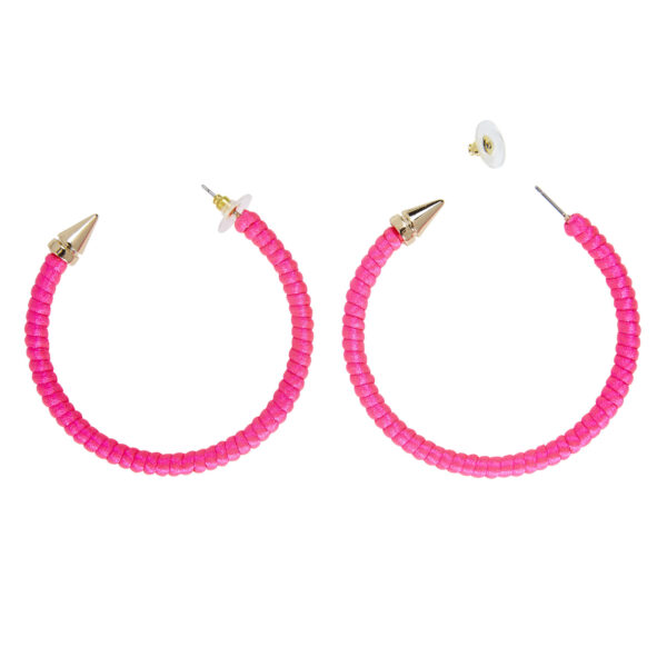 orecchini fluorescenti rosa