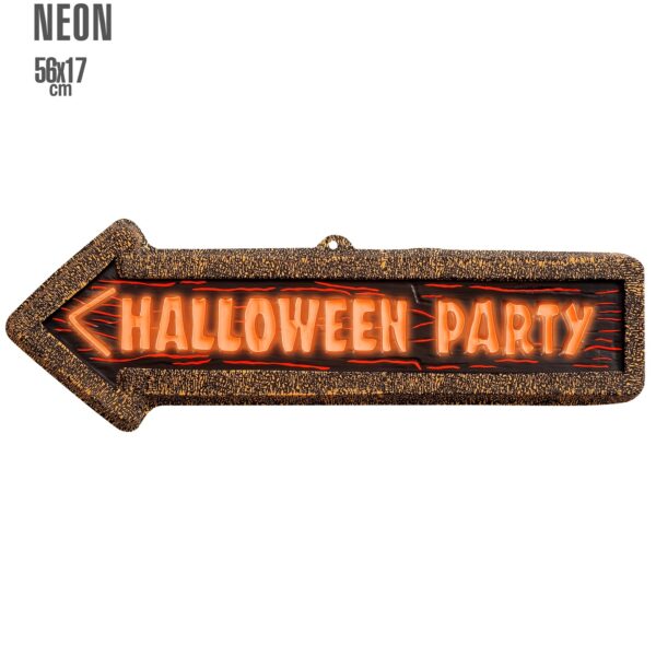 insegna halloween 3d fluorescente