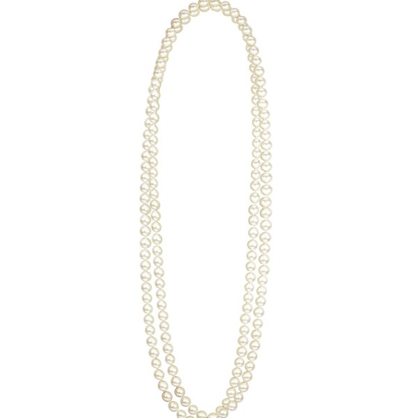 collana di perle bianche