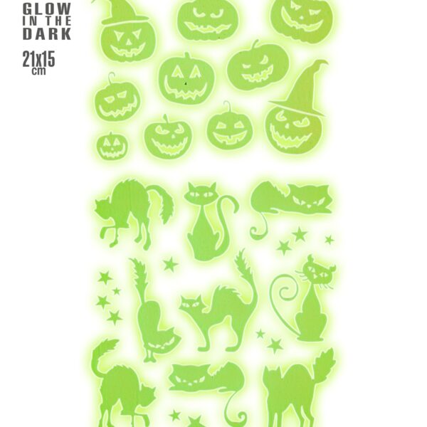 adesivi deco halloween fosforescenti