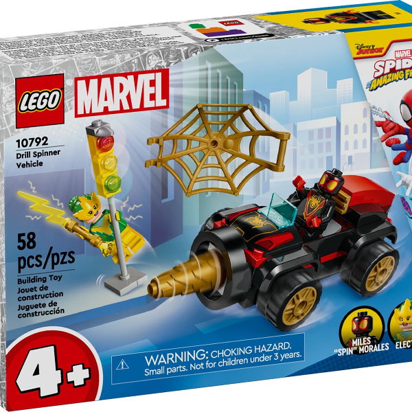 lego marvel veicolo trivella di spider man