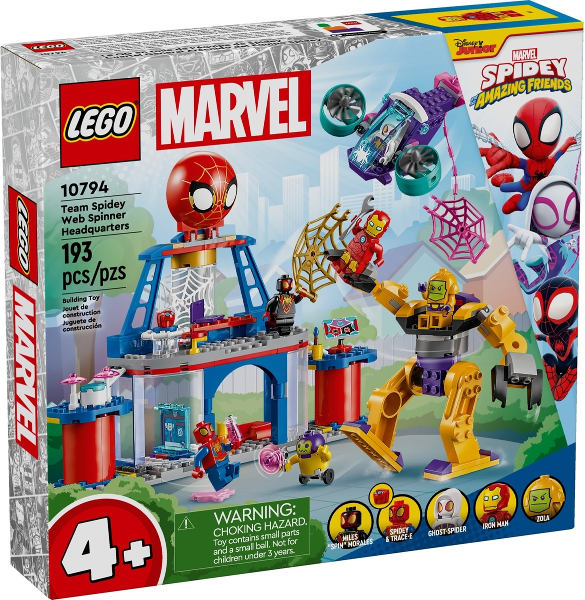 lego marvel quartier generale di team spidey