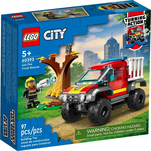 lego city soccorso sul fuoristrada dei pompieri
