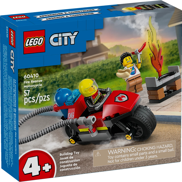 lego city pompieri e polizia motocicletta dei pompieri