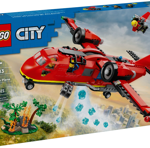 lego city pompieri e polizia aereo antincendio