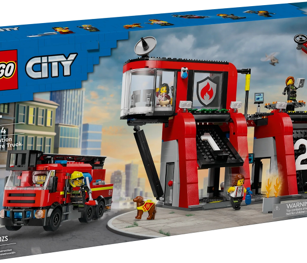 lego city pompieri e polizia caserma dei pompieri e autopompa