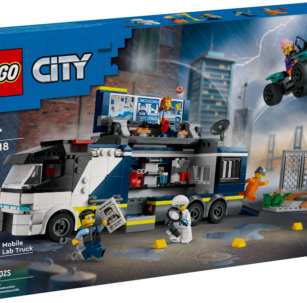lego city pompieri e polizia camion laboratorio mobile della polizia