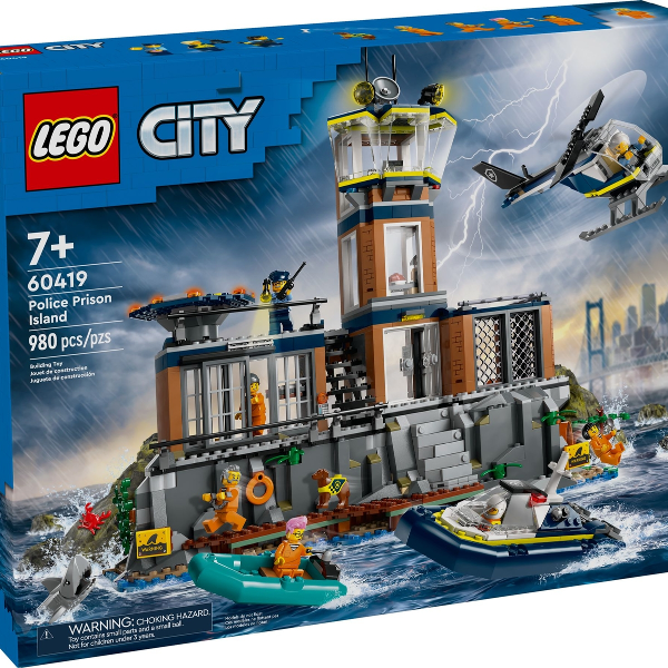 lego city pompieri e polizia prigione sull’isola della polizia