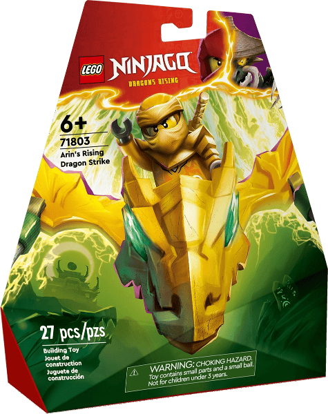 lego ninjago attacco del rising dragon di arin