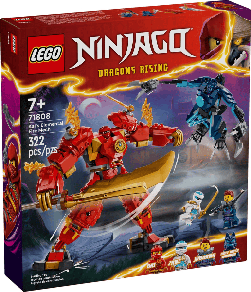 lego ninjago mech elemento fuoco di kai