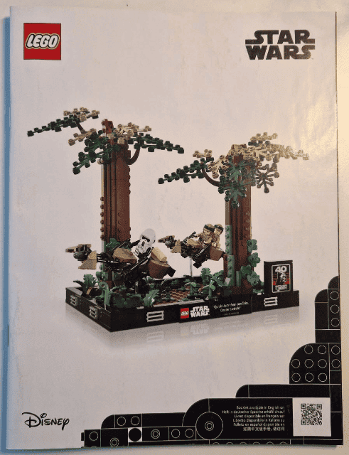 lego star wars diorama inseguimento con lo speeder su endor™