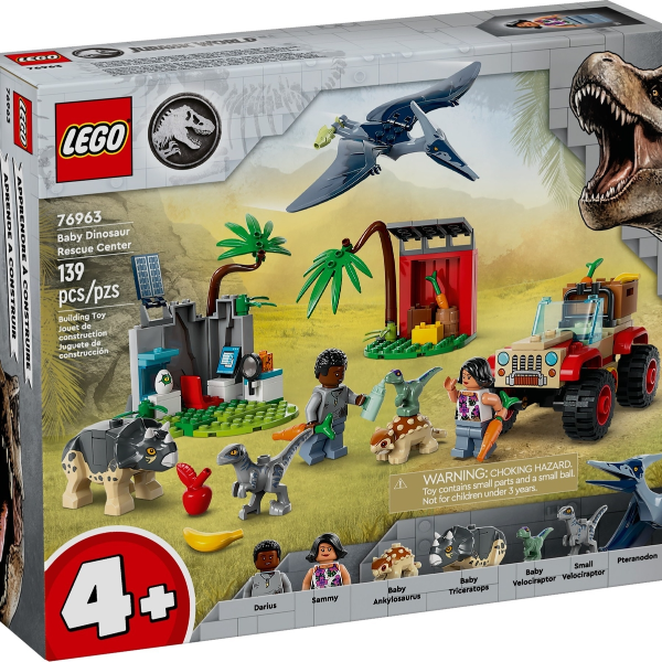 lego jurassic world centro di soccorso dei baby dinosauri