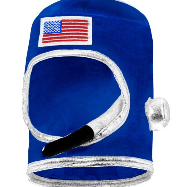 casco blu da astronauta