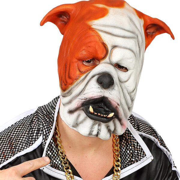 maschera in lattice da bulldog inglese
