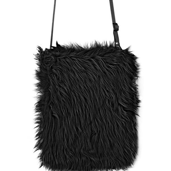 borsetta nera in peluche