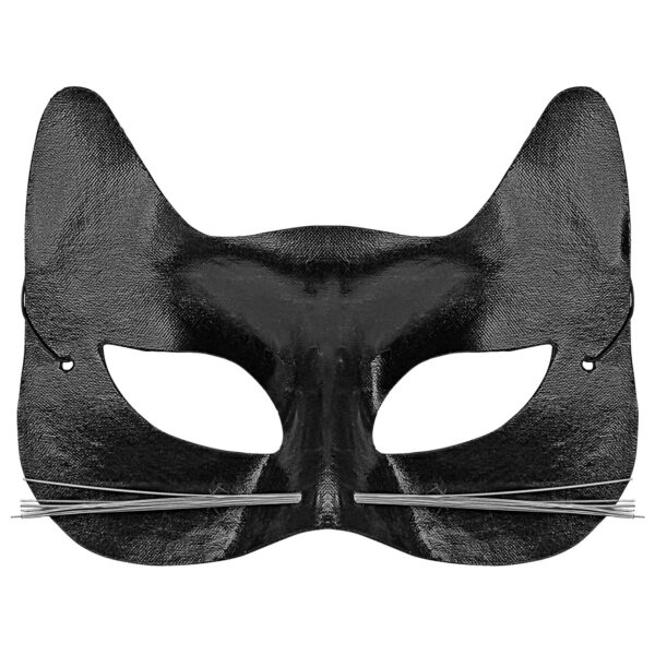 maschera nera da gatto