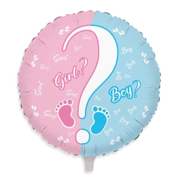 palloncino mylar gender reveal boy or girl