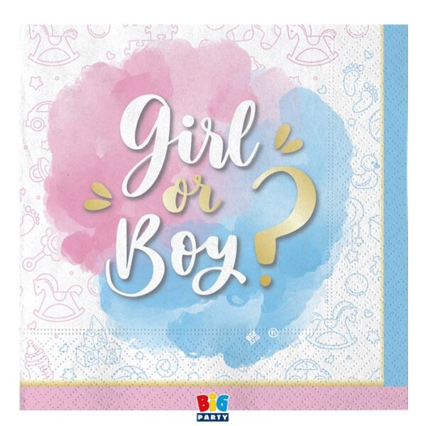 tovaglioli boy or girl gender reveal