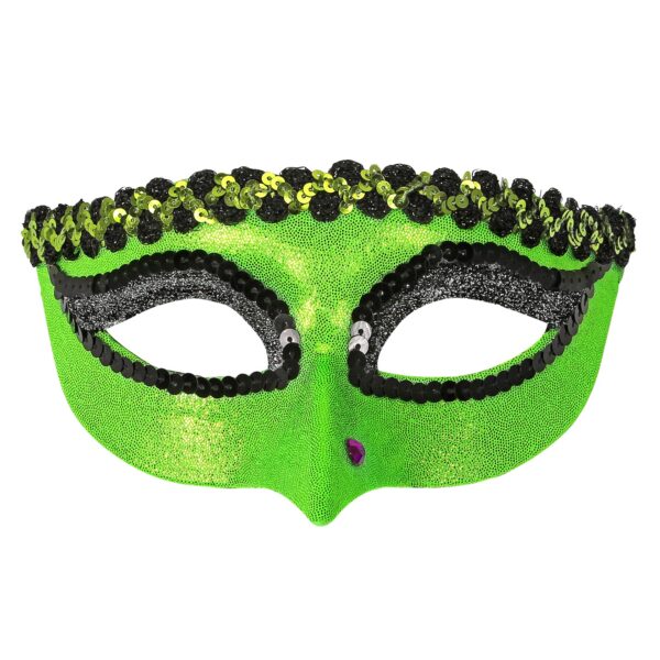 maschera bianca e nera a quadri e rosa nera (copia)