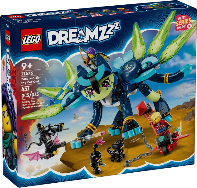 lego dreamz zoey e zian, il gatto gufo