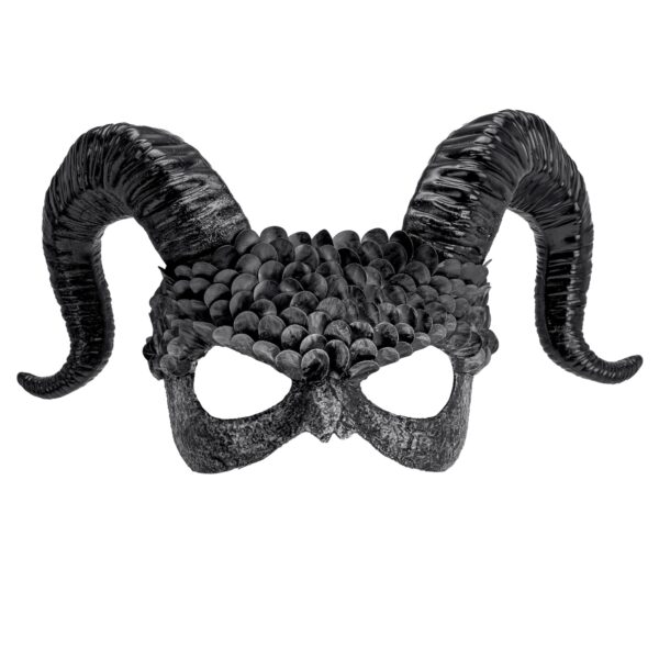 maschera teatrale diavolo rosso