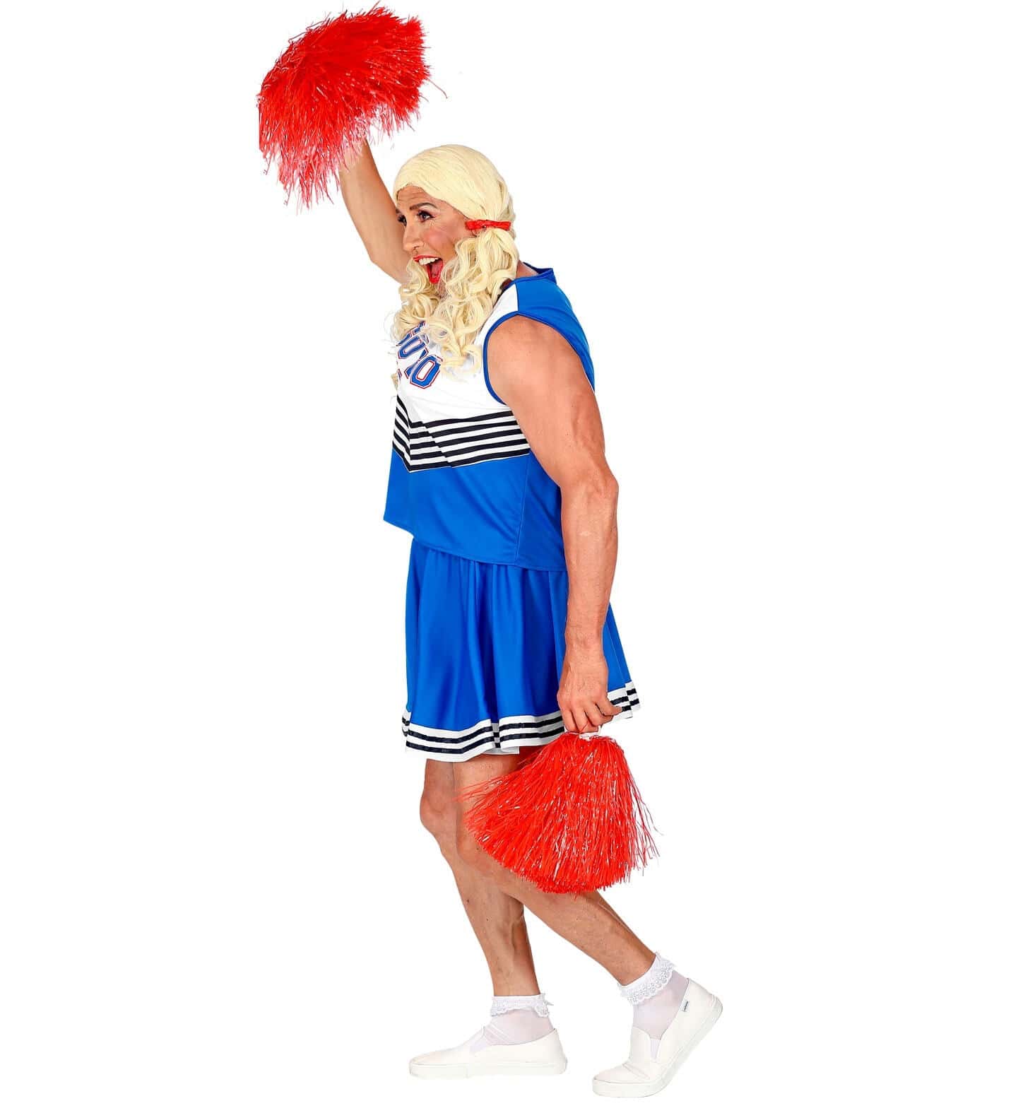 Costume Da Cheerleader Donna EUROCARNAVALES - Vestito Blu E Giallo