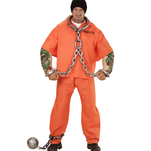 costume da carcerato tatuato