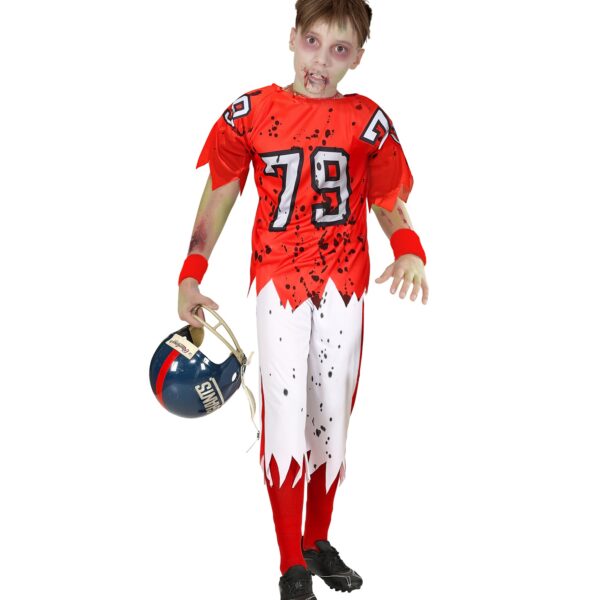 costume da giocatore di football zombie