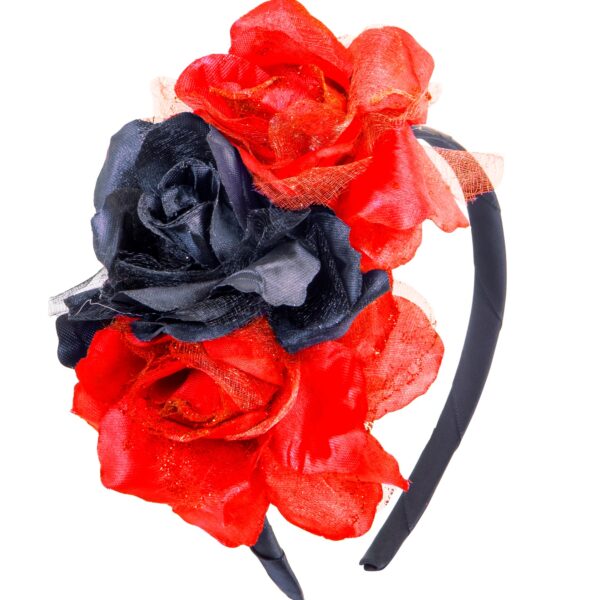 cerchietto con tre rose
