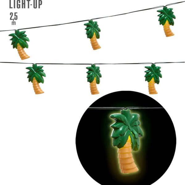 ghirlanda luminosa con palme