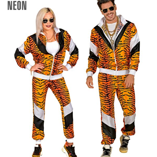 costume tuta tigrata anni 80