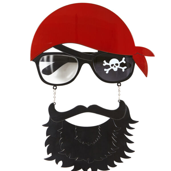 occhiali da pirata con barba